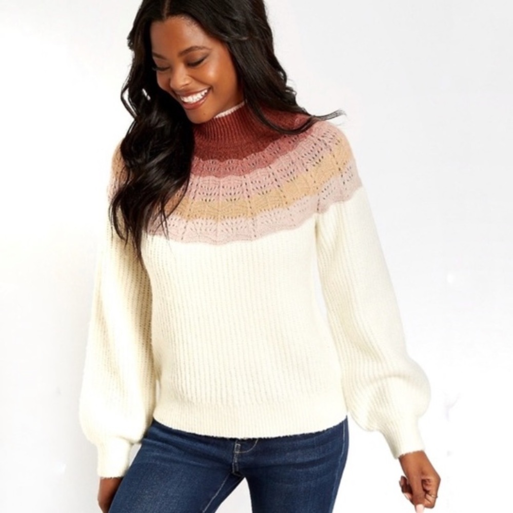 Maurice’s Ombre Mock Turtleneck Pullover Sweater, Maurice’s Sweaters